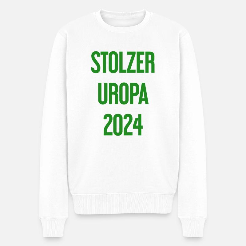 Stolzer Uropa 2024 - Männer Premium Bio Pullover - Weiß