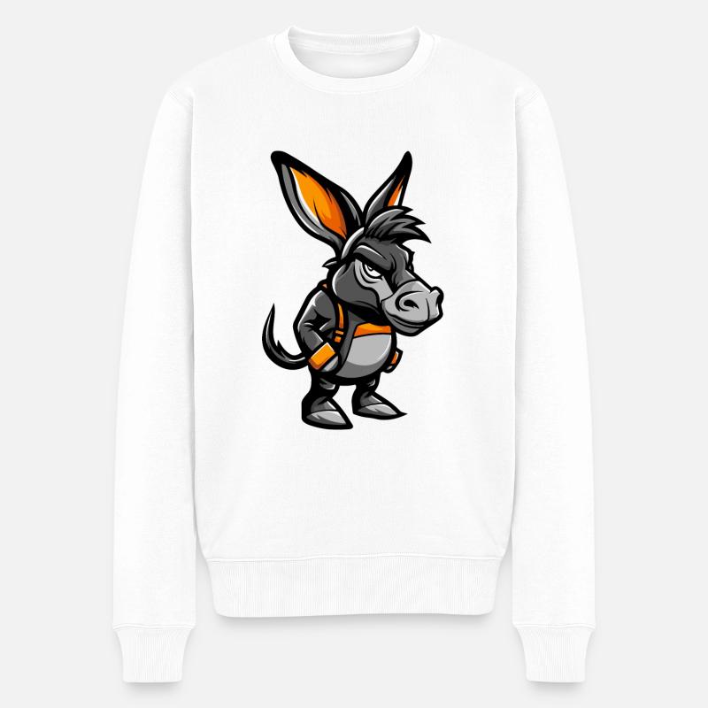 Bande dessinée de l’âne - Pull Premium bio Homme - blanc