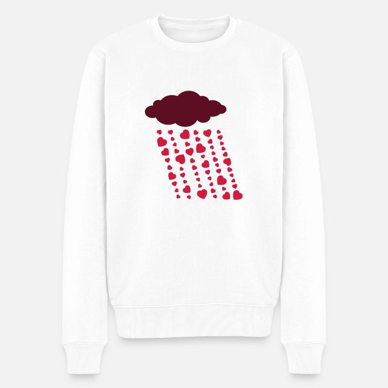 Sturm der Liebe - Männer Premium Bio Pullover - Weiß