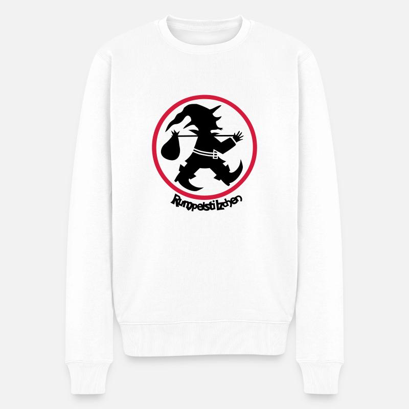 rumpelstilzchen - Männer Premium Bio Pullover - Weiß