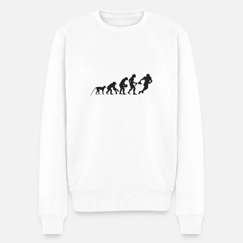 Evolution Football - Pull Premium bio Homme - blanc