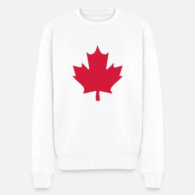 canada - Männer Premium Bio Pullover - Weiß