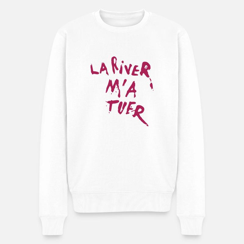 Poker / Der Fluss mich getötet hat - Männer Premium Bio Pullover - Weiß