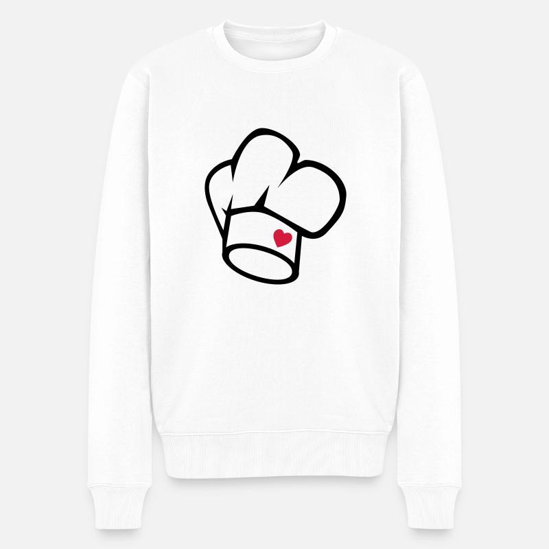 cuisinier - Pull Premium bio Homme - blanc