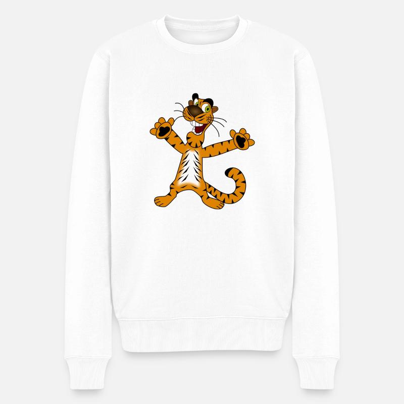 tiger 160601 1280 - Pull Premium bio Homme - blanc