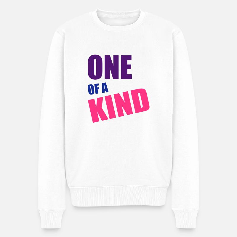 One Of A Kind - Männer Premium Bio Pullover - Weiß