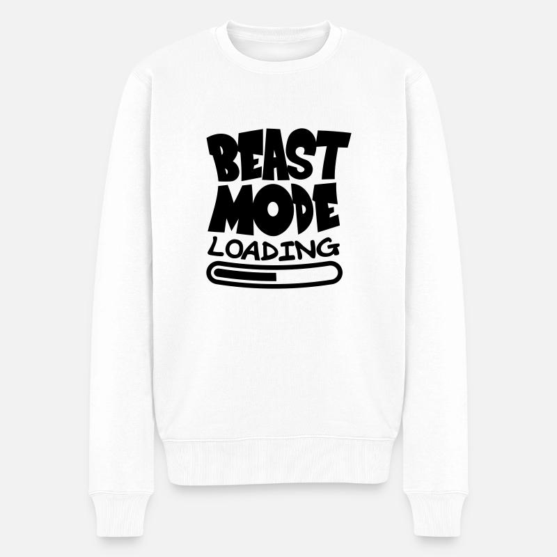 Beast ModeLoading Design - Men's Premium Organic Jumper - white