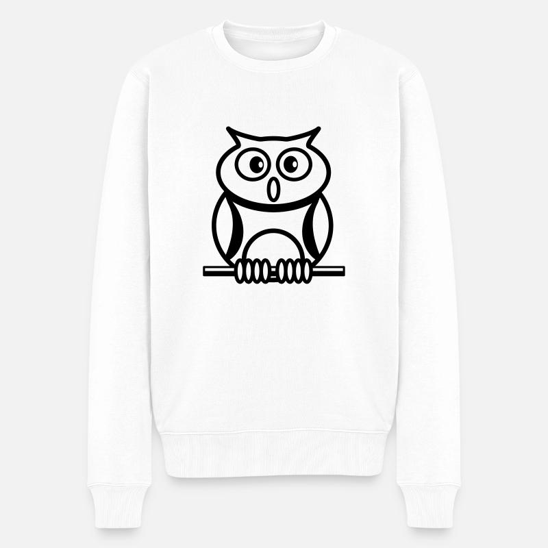 CHOUETTE - Pull Premium bio Homme - blanc