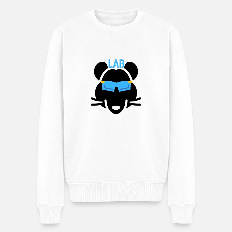 LAB RAT - MEDIZINISCHER LABORTECHNIKER - Männer Premium Bio Pullover - Weiß