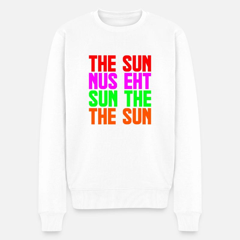 Die Sonne - Männer Premium Bio Pullover - Weiß