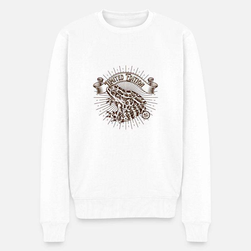 Grenouille en édition limitée - Pull Premium bio Homme - blanc