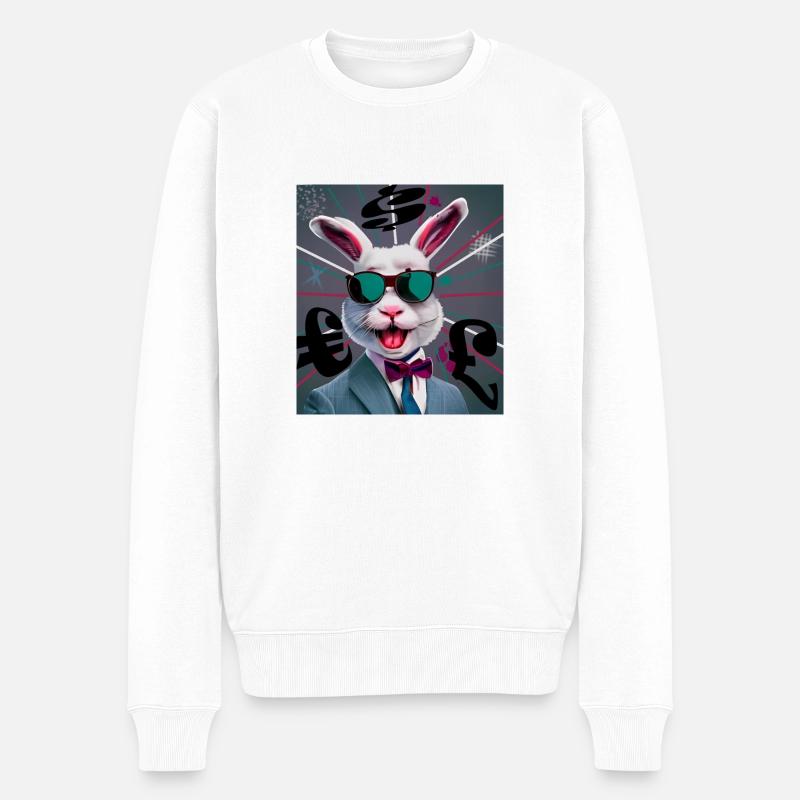Rabbit Business - Pull Premium bio Homme - blanc