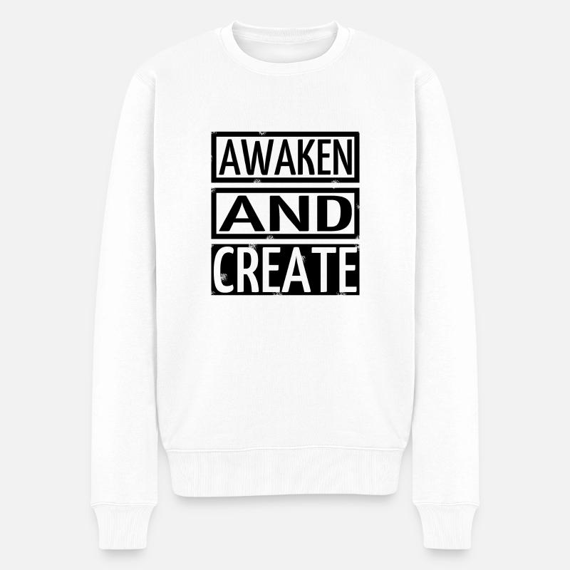 anniversaire, compréhension, clarté, blague, conscience - Pull Premium bio Homme - blanc
