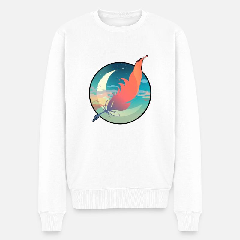 Dreamwriter - Männer Premium Bio Pullover - Weiß