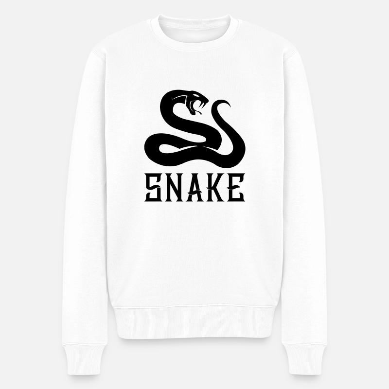 Serpent - Pull Premium bio Homme - blanc