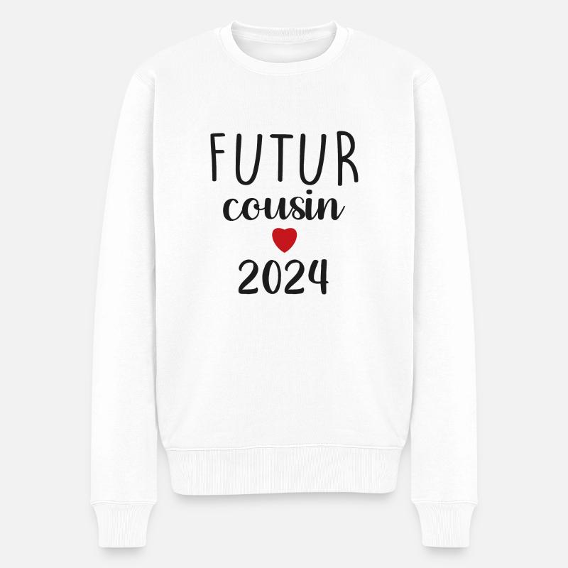 Futur cousin - 2024 - Pull Premium bio Homme - blanc
