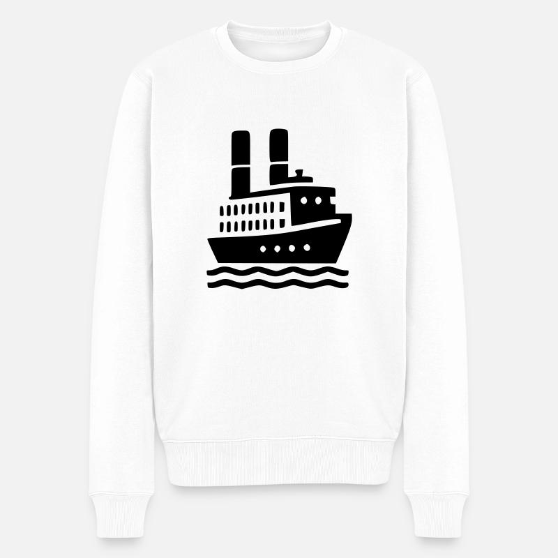 Bateau Croisière - Pull Premium bio Homme - blanc