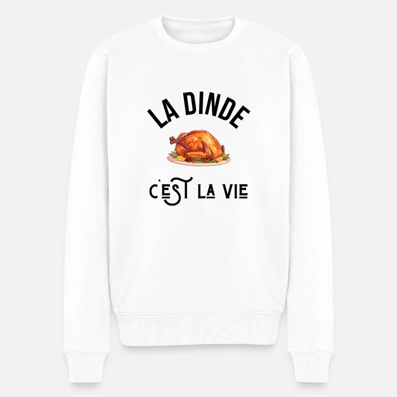 Türkei ist Leben - Geschenkidee - Männer Premium Bio Pullover - Weiß