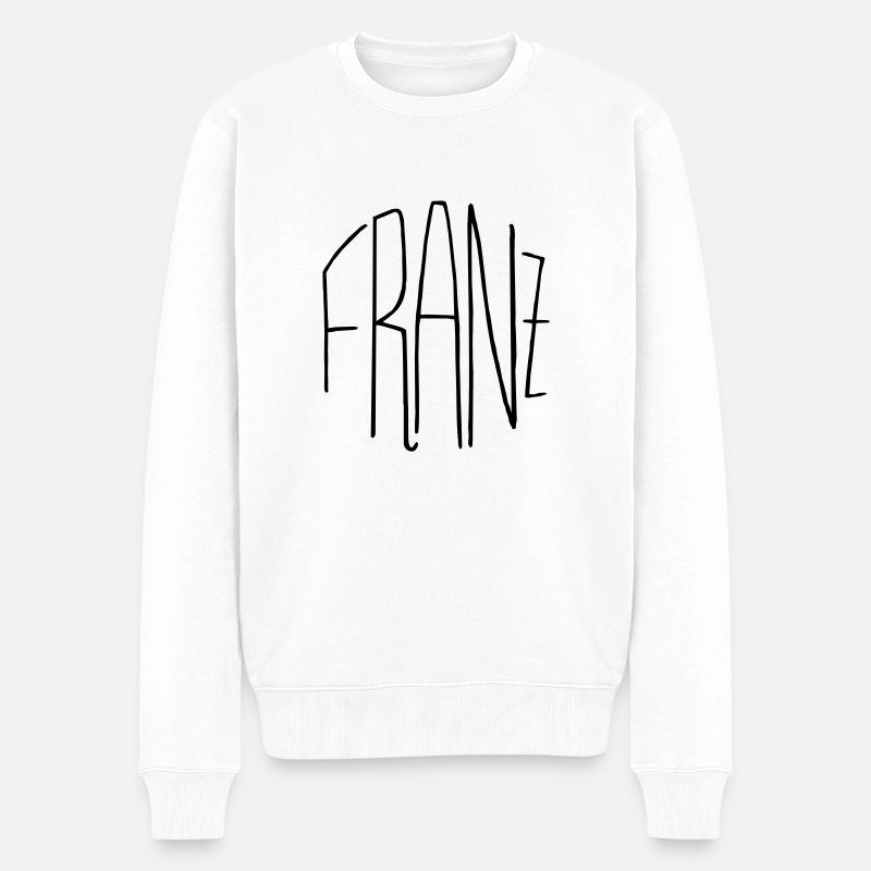 Franz - Männer Premium Bio Pullover - Weiß