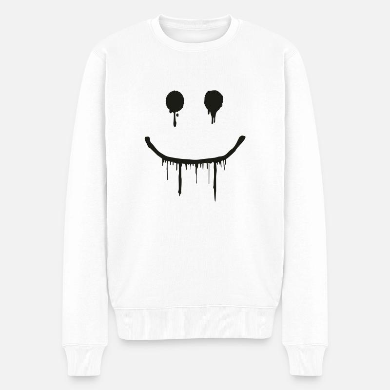smile_spray - Pull Premium bio Homme - blanc