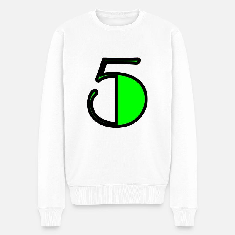 5. 5 JAHRE. 5-JÄHRIGES JUBILÄUM. GEBURTSTAG 5 JAHRE. 5 - Männer Premium Bio Pullover - Weiß