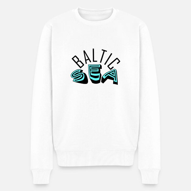 Baltic sea 1 - Männer Premium Bio Pullover - Weiß