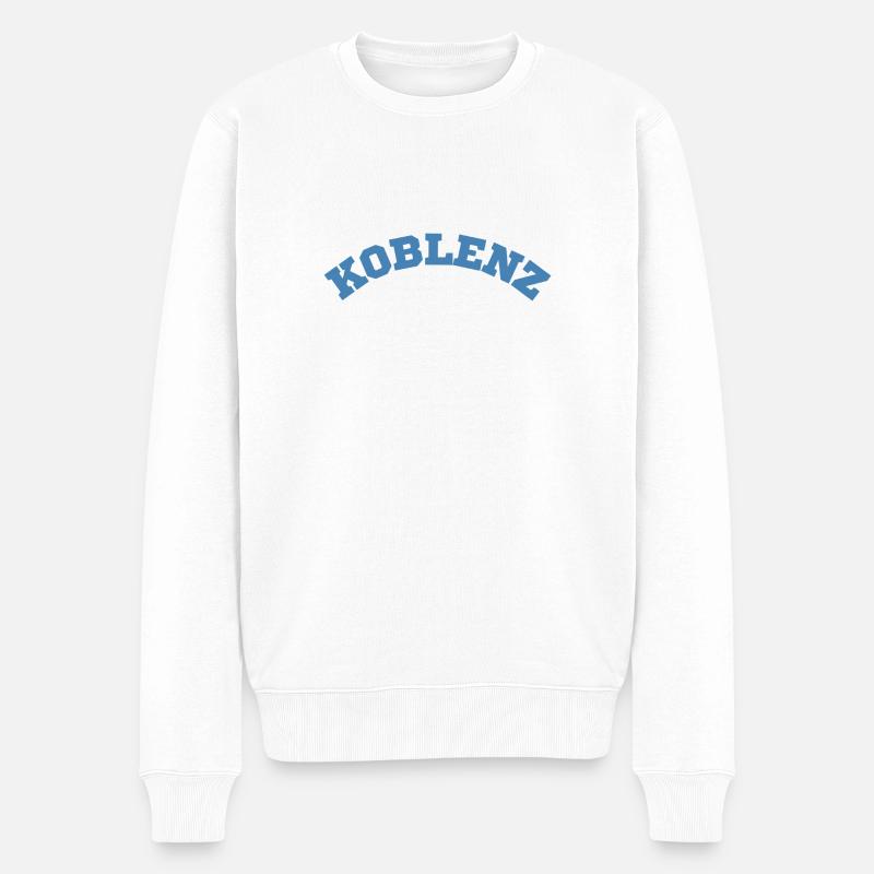 Koblenz - Männer Premium Bio Pullover - Weiß