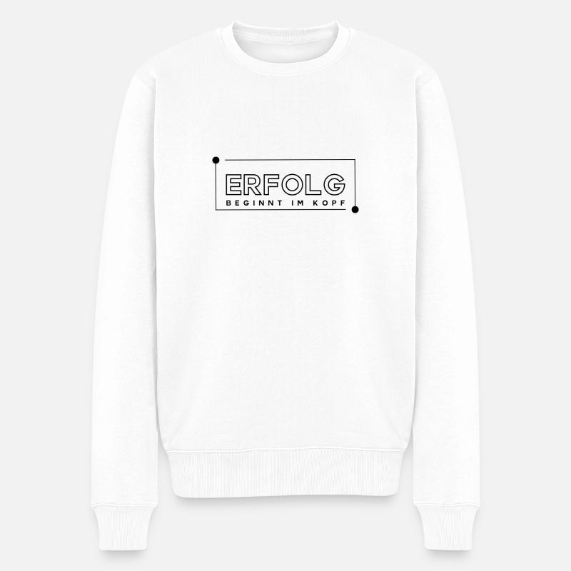 Le succès commence dans l’ - Pull Premium bio Homme - blanc