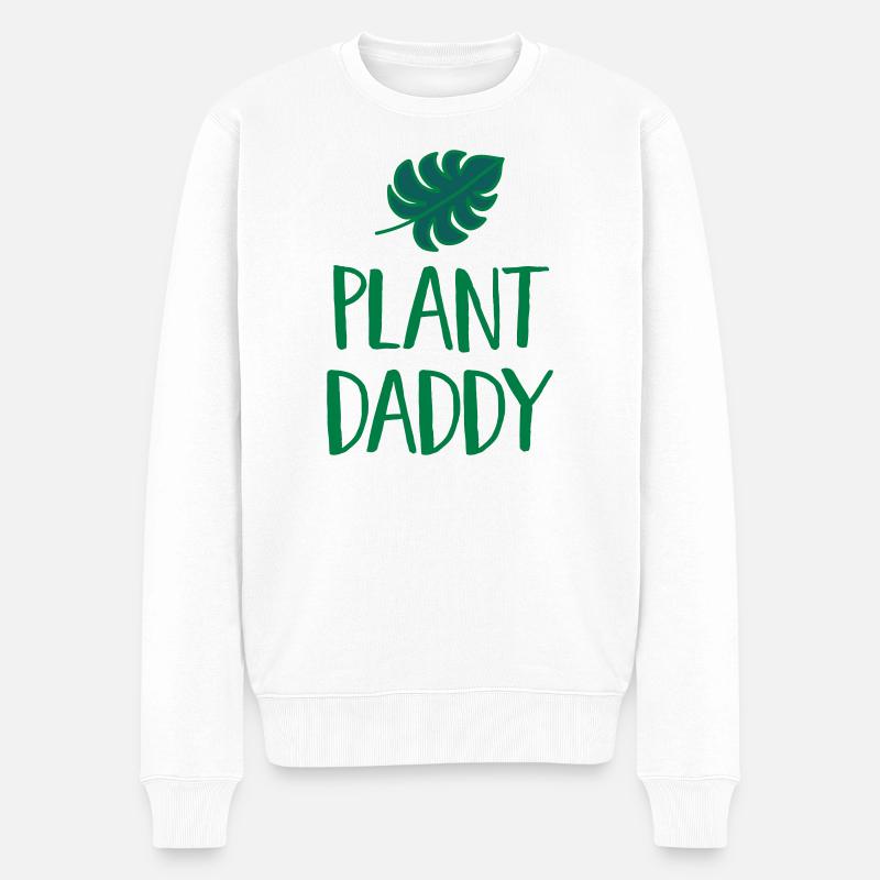 Plant Daddy - Pull Premium bio Homme - blanc