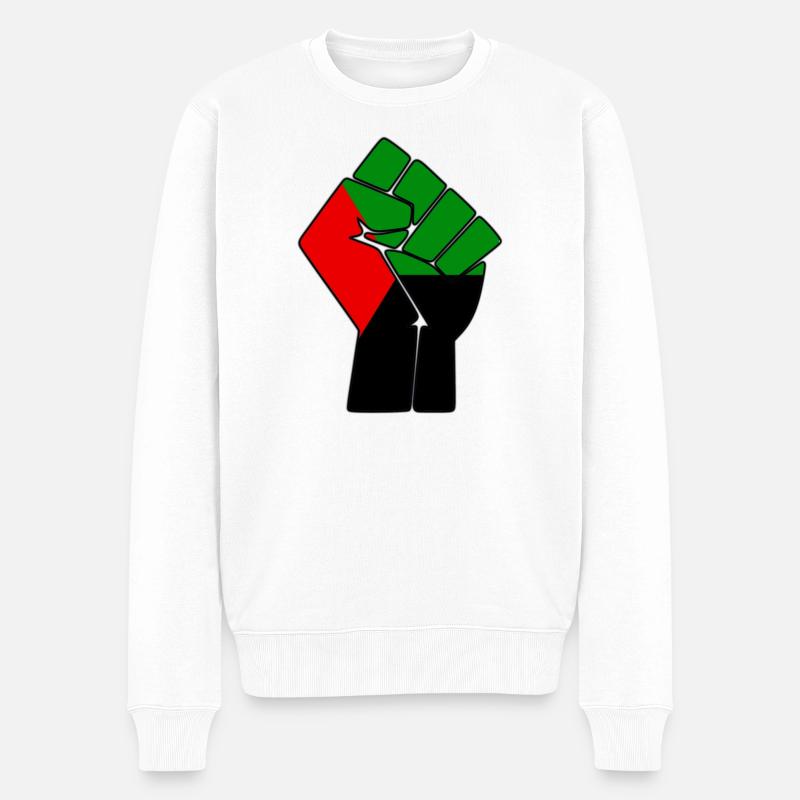 POING MADA - Pull Premium bio Homme - blanc