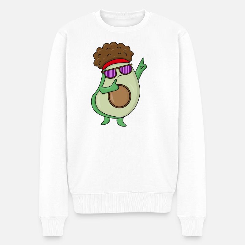 Danse Cool Avacado - Pull Premium bio Homme - blanc
