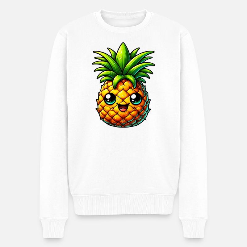 Ananas - Pull Premium bio Homme - blanc
