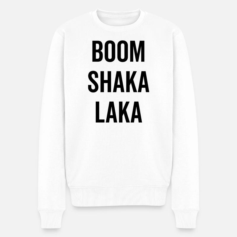 Bumm Shaka Laka - Männer Premium Bio Pullover - Weiß