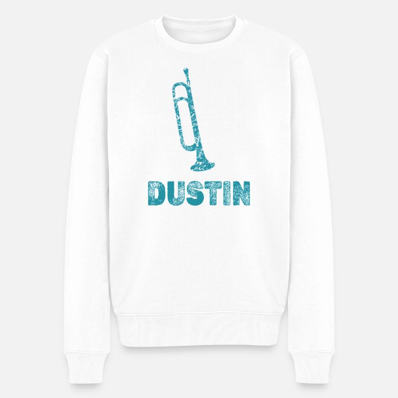 Geschenk für Dustin - Männer Premium Bio Pullover - Weiß