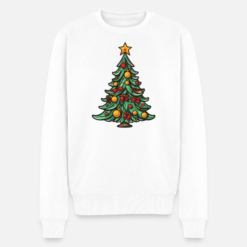 Sapin de Noël Noël - Pull Premium bio Homme - blanc