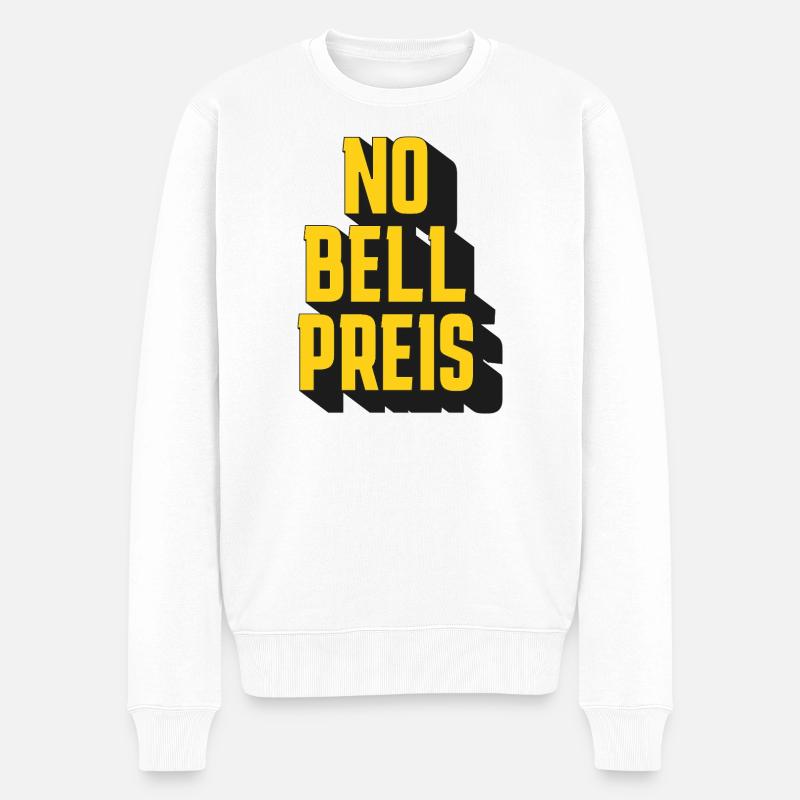 No Bell Preis - Männer Premium Bio Pullover - Weiß