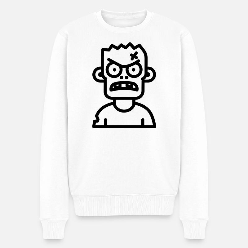 zombie - Pull Premium bio Homme - blanc