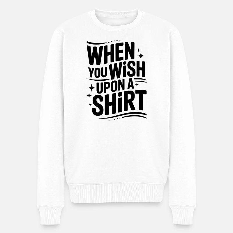 T-shirt Wishy Tale Wish - Pull Premium bio Homme - blanc