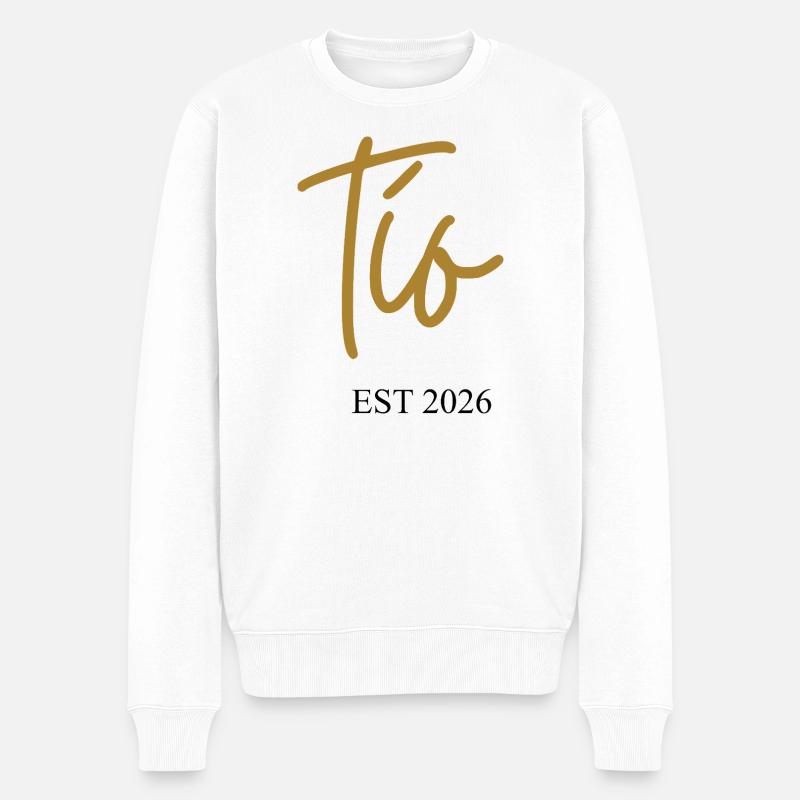 Oncle EST 2026 - Pull Premium bio Homme - blanc