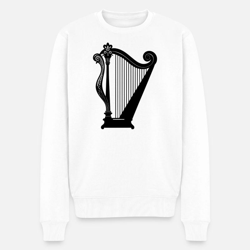 Harpe - Pull Premium bio Homme - blanc