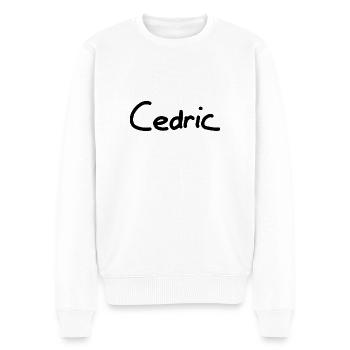 Cedric - Männer Premium Bio Pullover - Weiß - Vorne - Thijin (182cm)