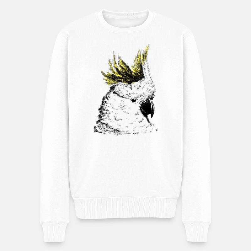 Cacatoès - Pull Premium bio Homme - blanc