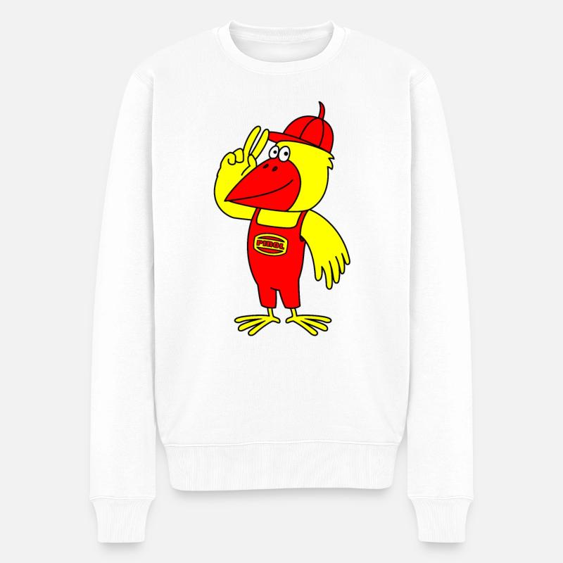 Minol Oriole Oiseau - Pull Premium bio Homme - blanc
