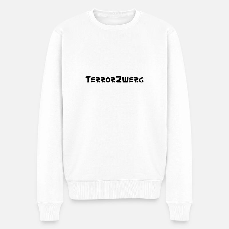 Terror Zwerg Baby Kind Geschenk Idee Geschenkidee - Männer Premium Bio Pullover - Weiß