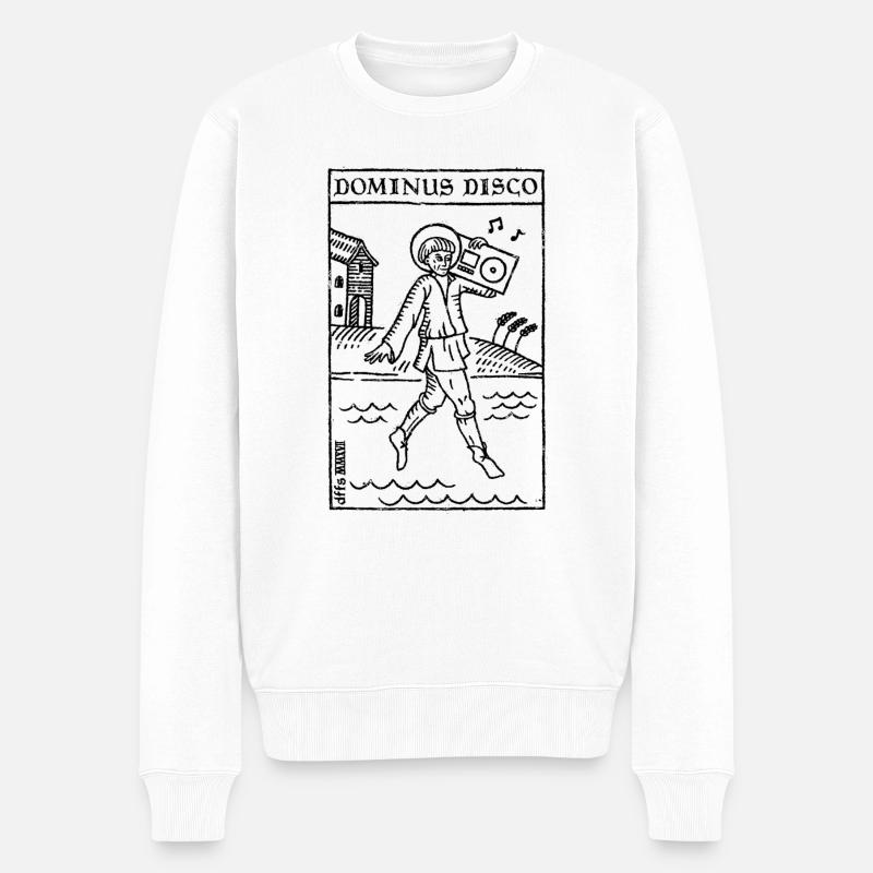 Dominus Disco - Pull Premium bio Homme - blanc