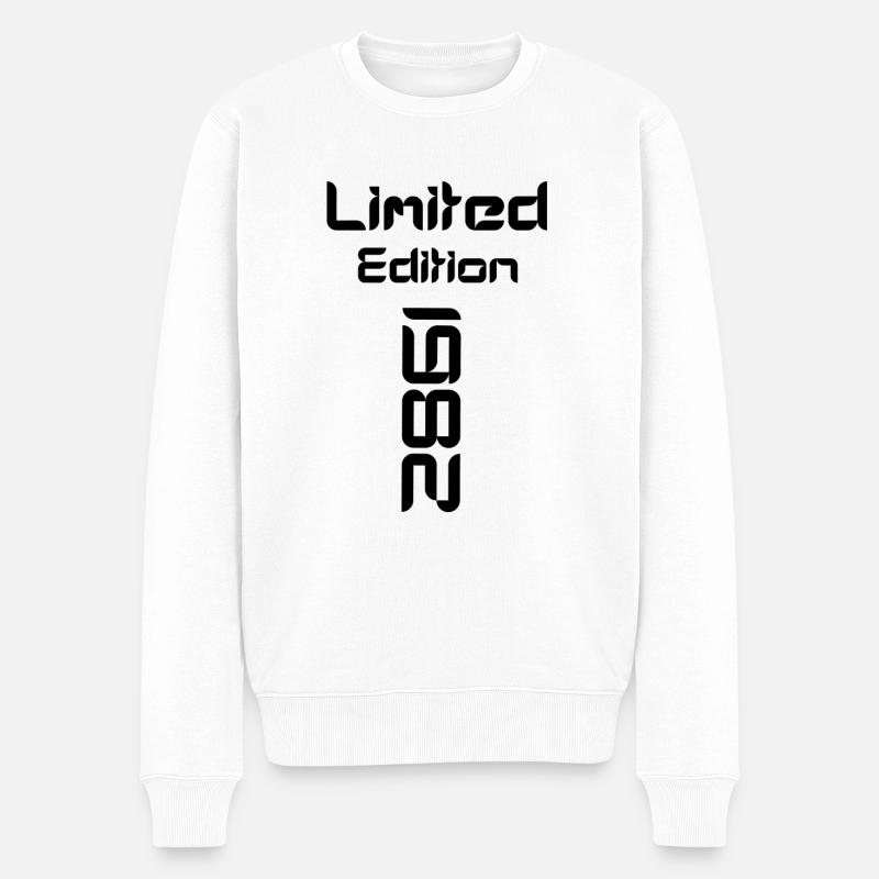 Limited Edition 1982 - Männer Premium Bio Pullover - Weiß