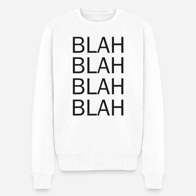 bla bla bla - Pull Premium bio Homme - blanc