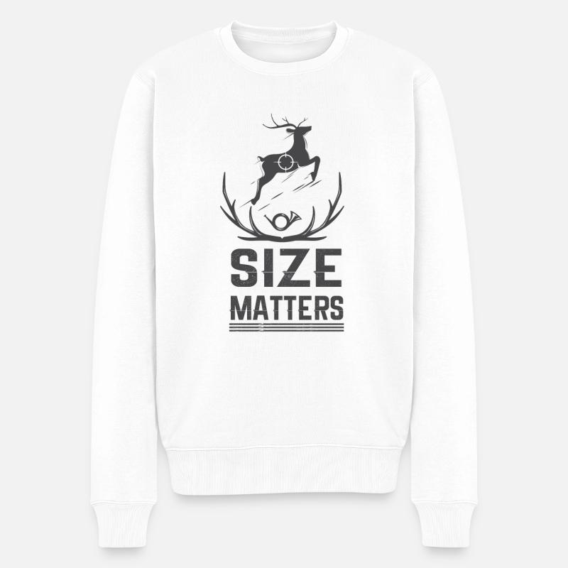 Jagen Jagdspruch & Jäger Geschenkidee - Männer Premium Bio Pullover - Weiß