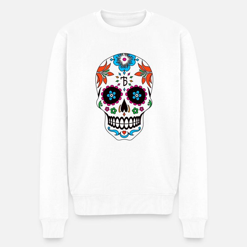 Shirt bleu Taco Copenhague - Pull Premium bio Homme - blanc