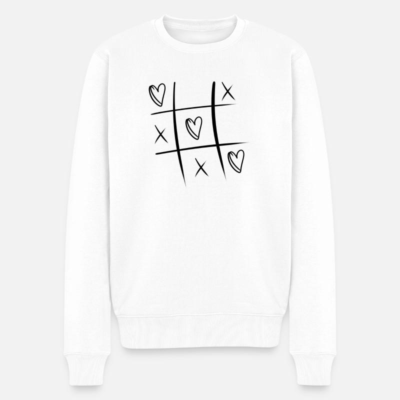 Trio de cœurs - Pull Premium bio Homme - blanc